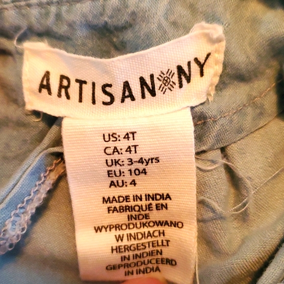 Denim tunic with trim details - Picture 4 of 4